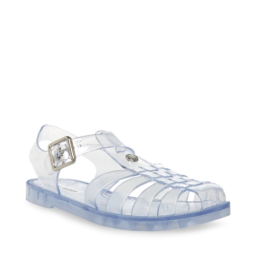 Light Blue Steve Madden Bryn Women's Flat Sandals | PH 3470SDA